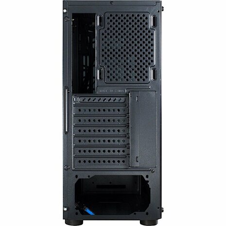 Inter-Tech CXC2 Blue Light | Midi Tower Case | Zwart