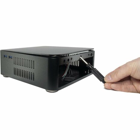 Inter-Tech ITX A60 | Mini-ITX Case | 60 Watt Voeding | Zwart