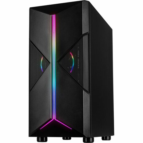 Inter-Tech IT-3306 CAVY RGB | Tower Case | Zwart