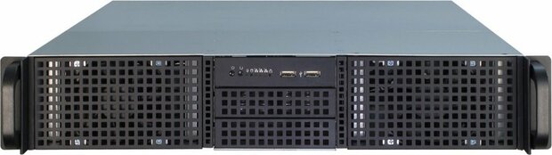 Inter-Tech IPC 2U-20248 Rack Zwart