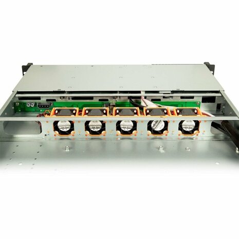 Inter-Tech IPC 1U-1404 Rack Zwart, Roestvrijstaal