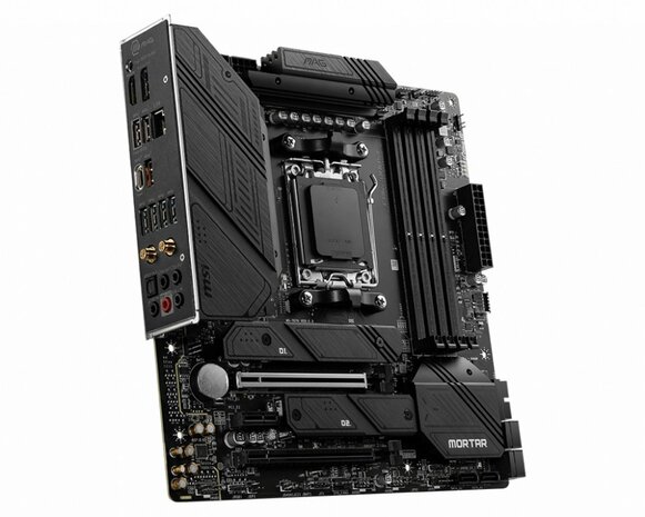 MSI MAG B650M Mortar WIFI | Socket AM5 | AMD B650 | 4xDDR5 | Micro-ATX | Moederbord