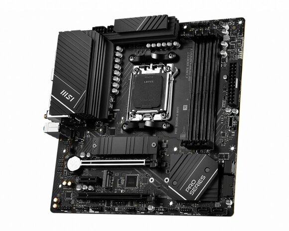 MSI PRO B650M-A WIFI AMD | Socket AM5 | AMD B650 | 4xDDR5 | Micro-ATX | Moederbord