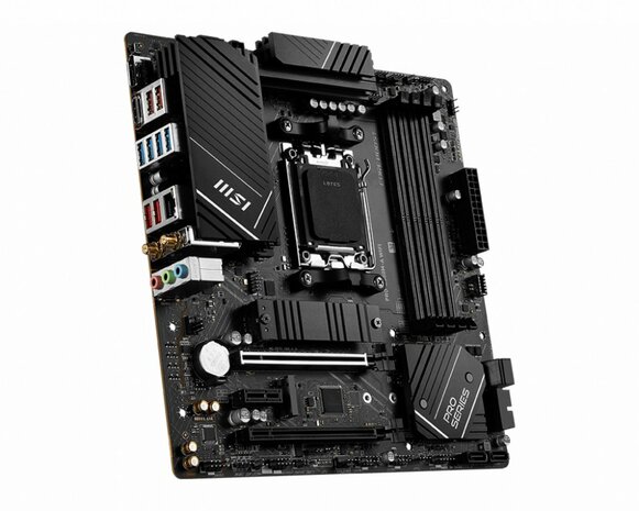 MSI PRO B650M-A WIFI AMD | Socket AM5 | AMD B650 | 4xDDR5 | Micro-ATX | Moederbord