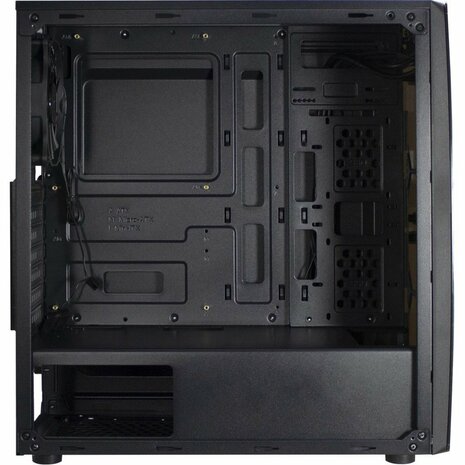 Inter-Tech Thunder Blue Light | Midi Tower Case | Zwart