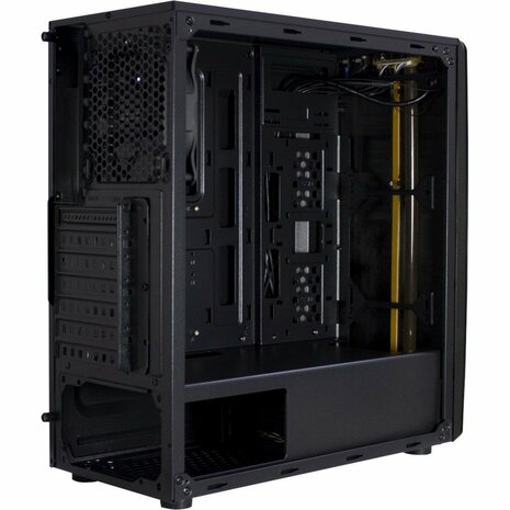 Inter-Tech Thunder Blue Light | Midi Tower Case | Zwart