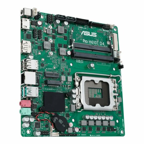 ASUS Pro H610T D4-CSM | Socket LGA 1700 | Intel H610 | 2xDDR4 | Mini-ITX | Moederbord