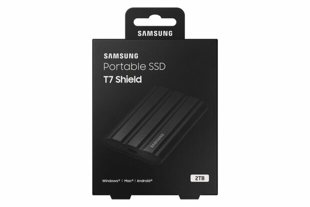 Samsung T7 Shield 2TB Portable SSD - 1.050MB/s Zwart