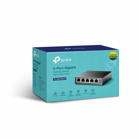 TP-Link TL-SG1005LP netwerk-switch Unmanaged Gigabit Ethernet (10/100/1000) Power over Ethernet (PoE) Zwart