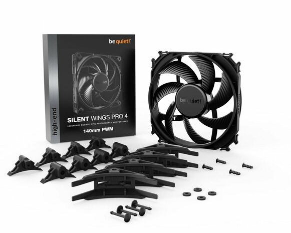 be quiet! SILENT WINGS PRO 4 | 140mm PWM Computer behuizing Ventilator 14 cm Zwart 1 stuk(s)