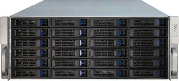 Inter-Tech 4U-4424 Rack Zwart, Zilver