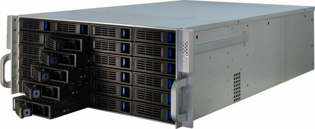 Inter-Tech 4U-4424 | Server Rack Case | Zwart/Zilver