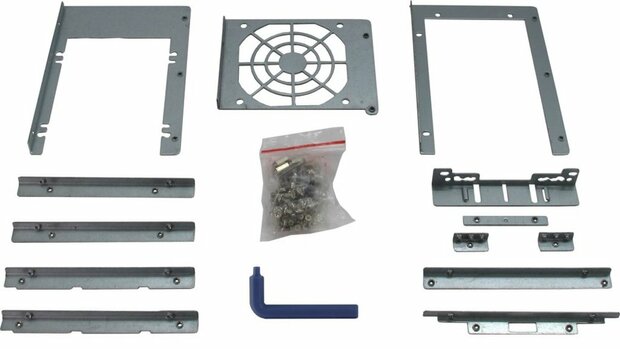 Inter-Tech 4U-4424 | Server Rack Case | Zwart/Zilver