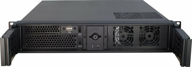 Inter-Tech IPC 2U-2098-SL | Server Rack Case | Zwart