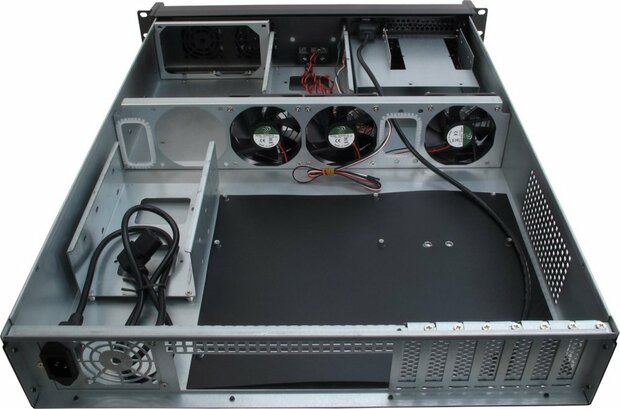 Inter-Tech IPC 2U-2098-SL | Server Rack Case | Zwart