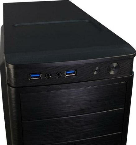 Inter-Tech IT-5905 | Midi Tower Case | Zwart
