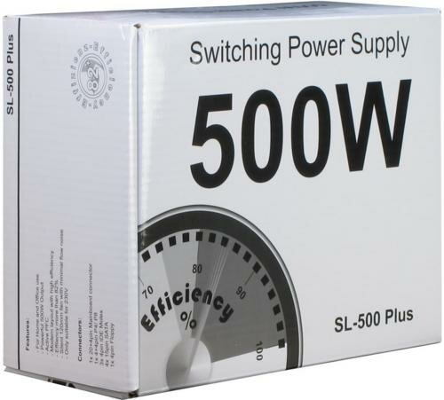 Inter-Tech SL-500 PLUS | 500 Watt ATX PSU | Power Supply | Voeding