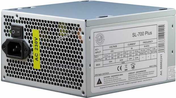 Inter-Tech SL-700 Plus power supply unit 700 W 20+4 pin ATX ATX Zilver