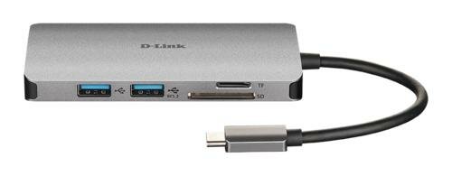 D-Link DUB-M610 | Docking Station & Poortreplicator | USB-C 3.2 Gen 1 | Aluminium/Zwart