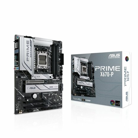 ASUS PRIME X670-P | Socket AM5 | AMD X670 | 4xDDR5 | Micro-ATX | Moederbord
