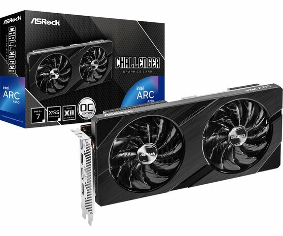Asrock Intel Arc A750 Challenger D OC | 8GB GDDR6 VRAM | Videokaart | GPU | Nvidia