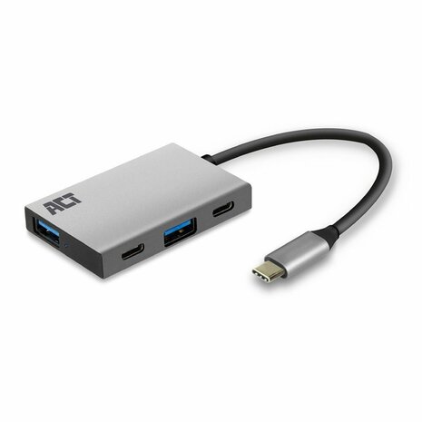 ACT AC7070 | USB-C Hub 4 Port | 2x USB-C & 2x USB-A | SuperSpeed 10 Gbit/s
