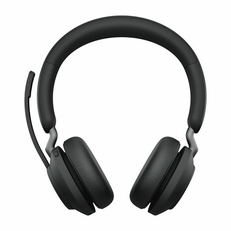 Jabra Evolve 65 | Draadloze Bluetooth On-ear Headset met Oplaadstation | Zwart