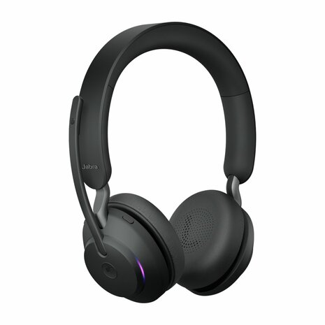 Jabra Evolve 65 | Draadloze Bluetooth On-ear Headset met Oplaadstation | Zwart