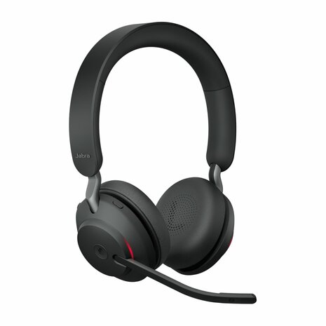 Jabra Evolve 65 | Draadloze Bluetooth On-ear Headset met Oplaadstation | Zwart