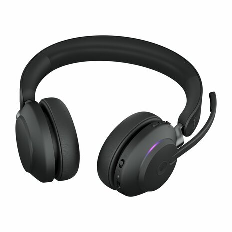 Jabra Evolve 65 | Draadloze Bluetooth On-ear Headset met Oplaadstation | Zwart
