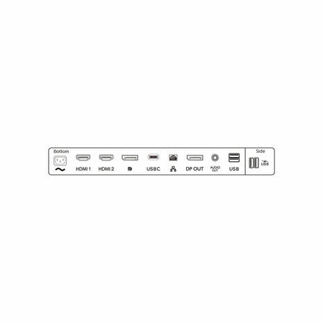 Philips 276B1/00 27" | 2560x1440 IPS | USB-C | USB-Hub | 75Hz | 350cd/m² | 1000:1 Contrast | 178° Kijkhoek | Monitor