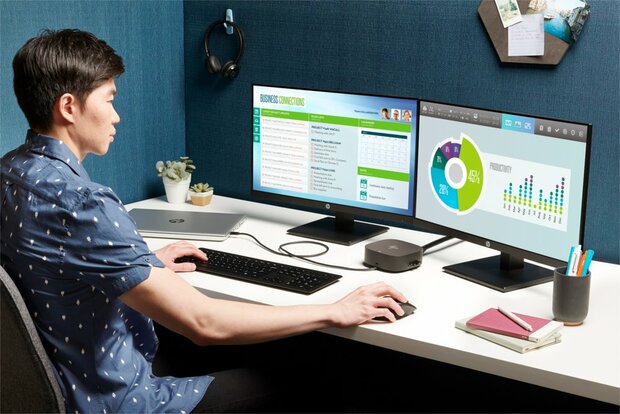 HP G5 Essential Dock | Docking Station | USB-C | Zwart