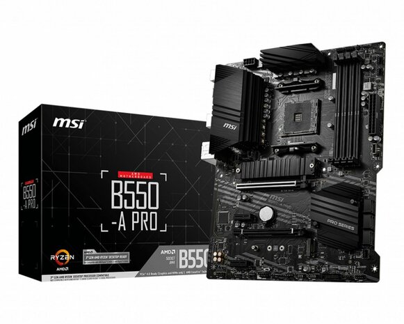 MSI B550-A PRO | Socket AM4 | AMD B550 | 4xDDR4 | ATX | Moederbord
