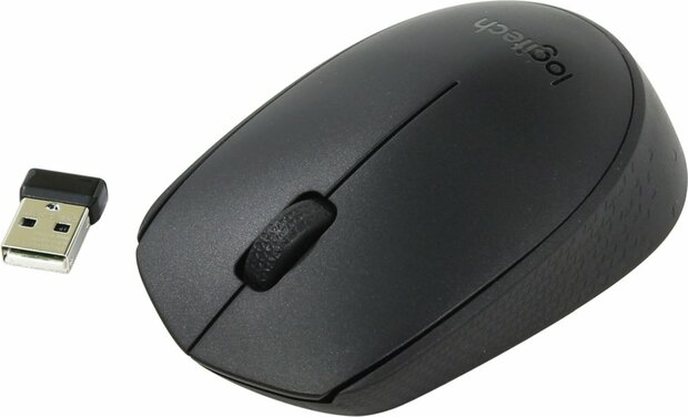Logitech B170 | Ambidextrous Muis | RF-Draadloos | 1000 DPI | Zwart