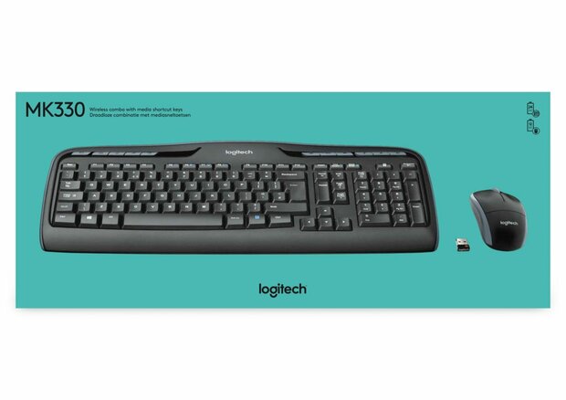 Logitech MK330 | Draadloze Muis en Toetsenbordcombo | QWERTY