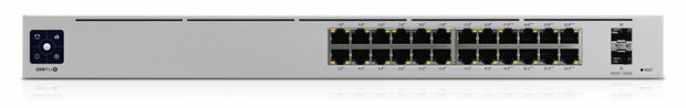 Ubiquiti Networks UniFi Pro | 24-Port PoE Gigabit Ethernet Switch | Managed L2/L3 | 1U | Zilver