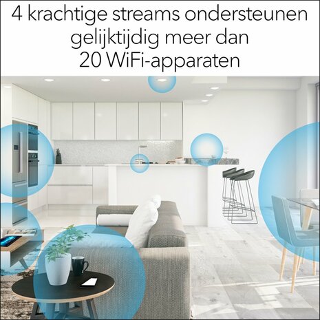 NETGEAR AX1800 4-Stream WiFi 6 Mesh Extender (EAX15)