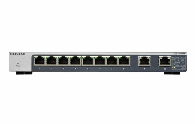 NETGEAR GS110MX Unmanaged 10G Ethernet (100/1000/10000) Zwart