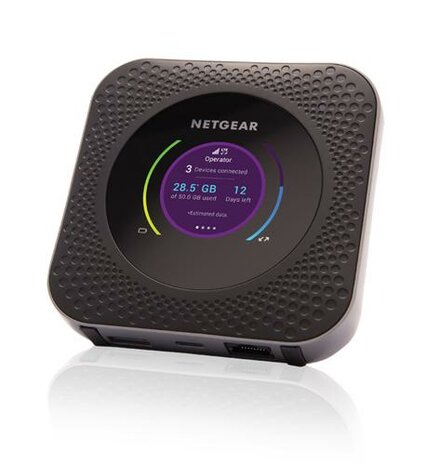 NETGEAR AirCard M1 MR1100-100EUS | Mobiele WiFi (4G LTE) Router | Tot 1 Gbps | Zwart
