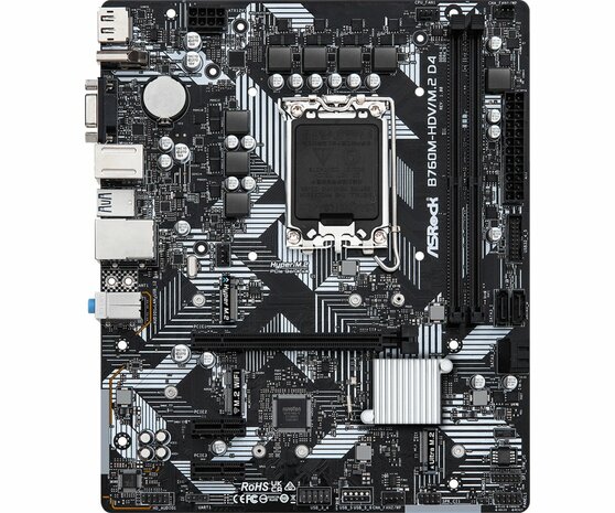 Asrock B760M-HDV/M.2 D4 | Socket LGA 1700 | Intel B760 | 2xDDR4 | Micro-ATX | Moederbord