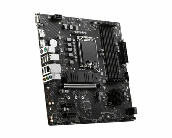 MSI PRO B760M-P | Socket LGA 1700 | Intel B760 | 4xDDR4 | Micro-ATX | Moederbord