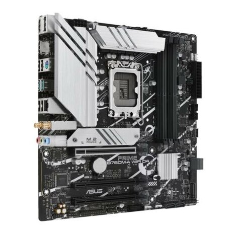 ASUS PRIME B760M-A WIFI D4 | Socket LGA 1700 | Intel B760 | 4xDDR4 | Micro-ATX | Moederbord