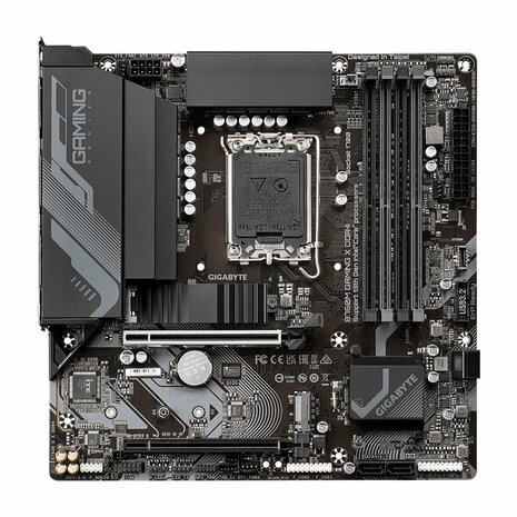 MB Gigabyte B760M GAMING X | Socket LGA 1700 | Intel B760 | 4xDDR4 | Micro-ATX | Moederbord