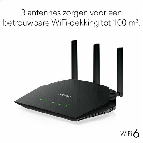 NETGEAR Nighthawk 4-Stream AX1800 WiFi 6 Router (RAX10)