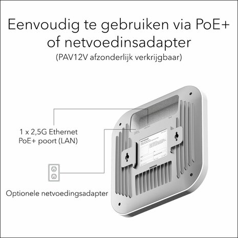 NETGEAR Insight Cloud Managed WiFi 6 AX3600 Dual Band Access Point (WAX620)