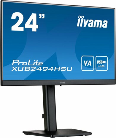iiyama ProLite XUB2494HSU-B2 computer monitor 60,5 cm (23.8") 1920 x 1080 Pixels Full HD LED Zwart