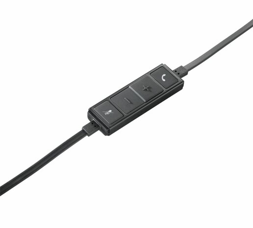 Logitech H650e | Bedraade On-ear Mono Headset | USB-A | Zwart/Zilver