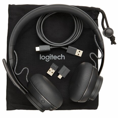 Logitech Zone Headset Draadloos Hoofdband Kantoor/callcenter Bluetooth Grafiet