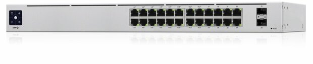 Ubiquiti Networks UniFi 24-Port PoE Managed L2/L3 Gigabit Ethernet (10/100/1000) Power over Ethernet (PoE) 1U Zilver