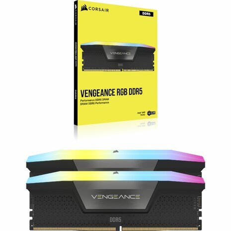 Corsair Vengeance RGB | 32GB 2x16GB DDR5 | 5600MHz | DIMM | CL40 | Geheugenmodule | RAM